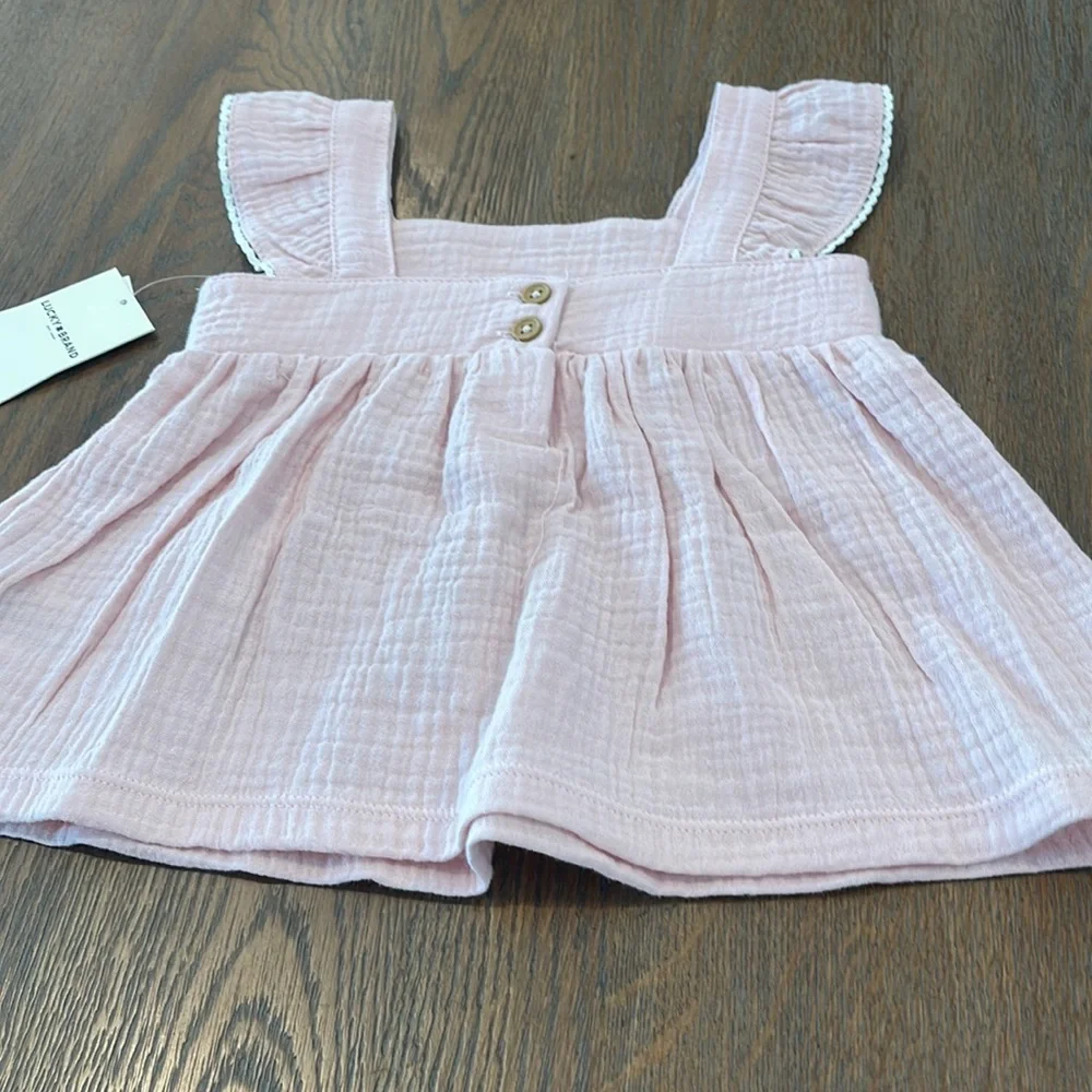 🌟3/$15🌟Lucky 🍀 Brand 2 piece short set. 18 months. - Picture 3 of 12